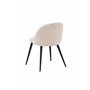 Matstol Velvet, Beige/Svart