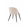 Matstol Velvet, Beige/Svart