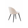 Matstol Velvet, Beige/Svart