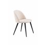Matstol Velvet, Beige/Svart