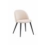 Matstol Velvet, Beige/Svart