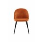 Matstol Velvet, Rostorange/Svart