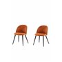 Matstol Velvet, Rostorange/Svart