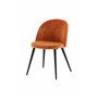 Matstol Velvet, Rostorange/Svart