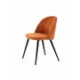 Matstol Velvet, Rostorange/Svart