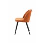 Matstol Velvet, Rostorange/Svart