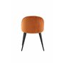 Matstol Velvet, Rostorange/Svart