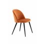 Matstol Velvet, Rostorange/Svart