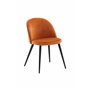 Matstol Velvet, Rostorange/Svart