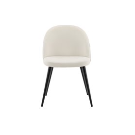 Matstol Velvet, Beige/Svart