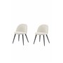Matstol Velvet, Beige/Svart