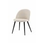 Matstol Velvet, Beige/Svart