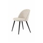 Matstol Velvet, Beige/Svart