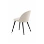 Matstol Velvet, Beige/Svart