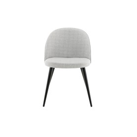 Matstol Velvet, Ljusgrå/Svart