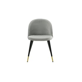 Matstol Velvet, Grå/Svart