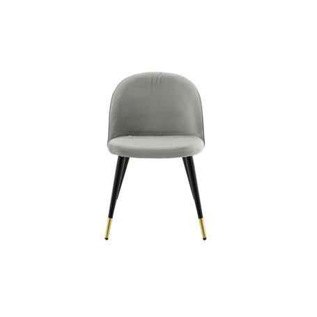 Matstol Velvet, Grå/Svart