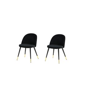 Matstol Velvet, Svart