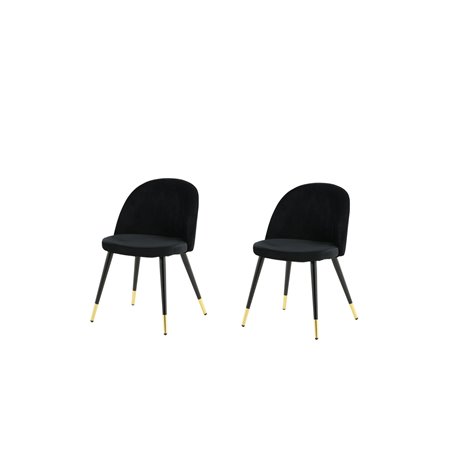 Matstol Velvet, Svart