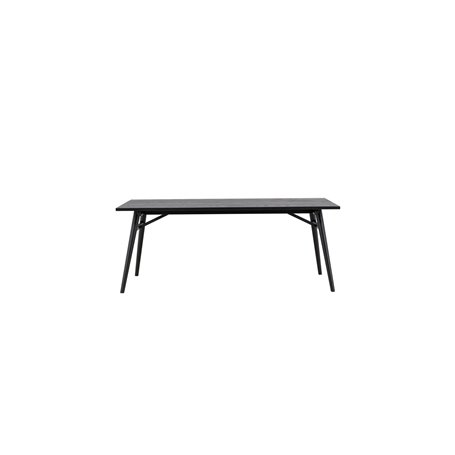 Matbord Sleek, 195 × 95 cm, Svart