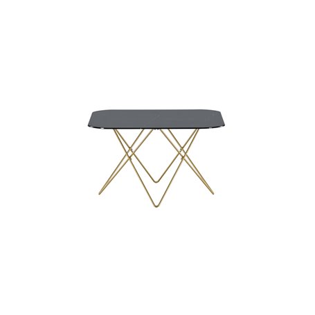 Soffbord Tristar, 80 × 80 cm, Svart