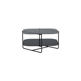 Soffbord Un-line, 85 × 85 cm, Svart