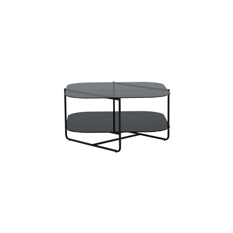Soffbord Un-line, 85 × 85 cm, Svart