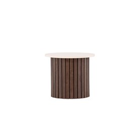 Runt sidobord Visingsö, Ø52 cm, Beige