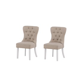Matstol Vista, Beige/Vit