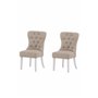 Matstol Vista, Beige/Vit