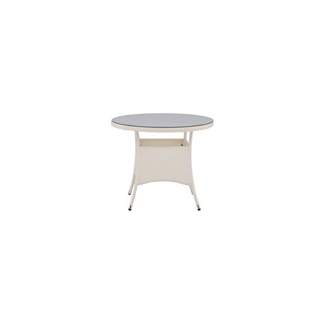 Runt matbord Volta, Ø90 cm, Vit