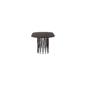 Ovalt matbord Stone, 220 × 100 cm, Mocca