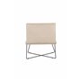 Loungestol X-lounge, 62 × 72 cm, Beige