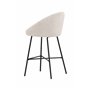 Barstol Velvet, Vit/Svart
