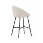 Barstol Velvet, Vit/Svart