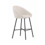 Barstol Velvet, Vit/Svart