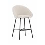 Barstol Velvet, Vit/Svart