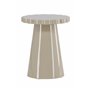 Runt sidobord Krull sidobord, Ø45 cm, Beige