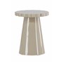 Runt sidobord Krull sidobord, Ø45 cm, Beige