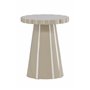 Runt sidobord Krull sidobord, Ø45 cm, Beige
