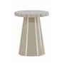 Runt sidobord Krull sidobord, Ø45 cm, Beige