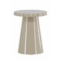 Runt sidobord Krull sidobord, Ø45 cm, Beige