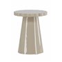Runt sidobord Krull sidobord, Ø45 cm, Beige