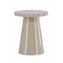 Runt sidobord Krull sidobord, Ø45 cm, Beige