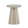 Runt sidobord Krull sidobord, Ø45 cm, Beige