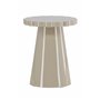 Runt sidobord Krull sidobord, Ø45 cm, Beige