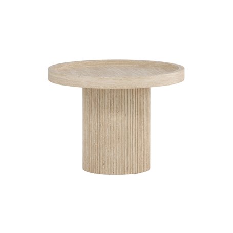 Runt sidobord Krille sidobord, Ø60 cm, Beige