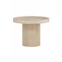 Runt sidobord Krille sidobord, Ø60 cm, Beige