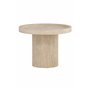 Runt sidobord Krille sidobord, Ø60 cm, Beige
