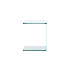 Sidobord Telemark sidobord, 45 × 45 cm, Transparent